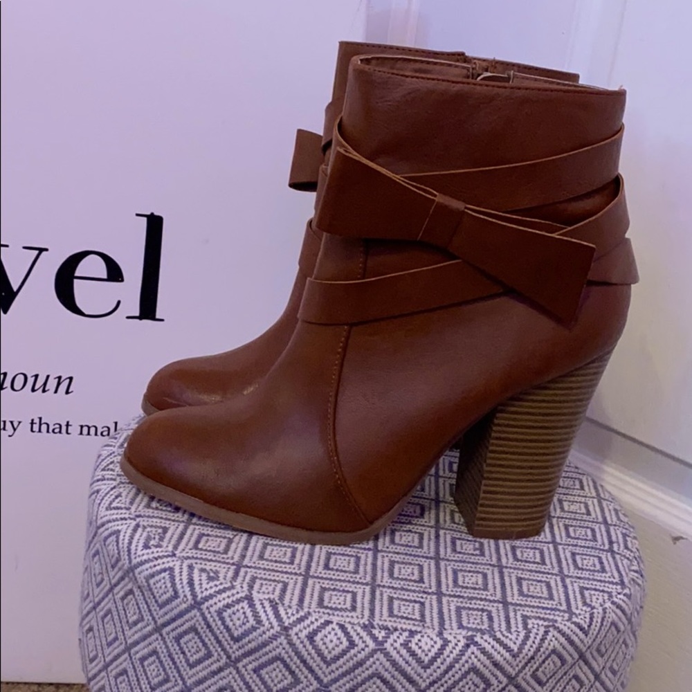 Brown booties